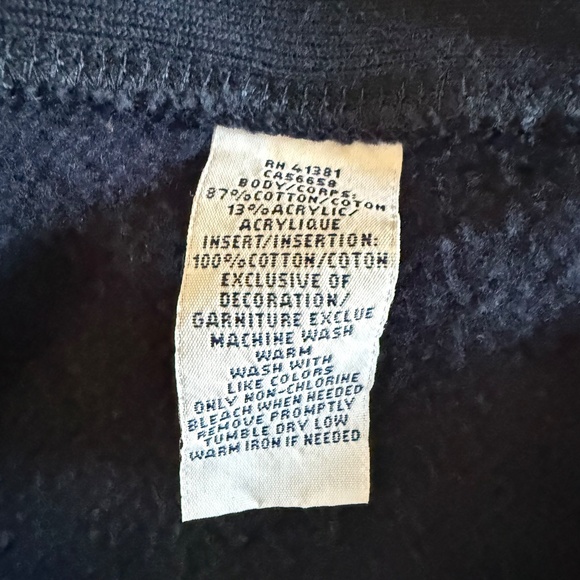 Vintage Polo Ralph Lauren Men's Big Pony Full Zip Hoodie Heavyweight Size Large - Picture 10 of 13